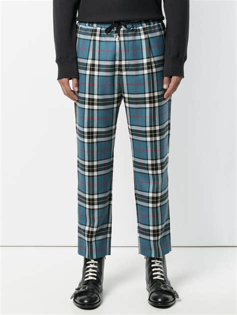 gucci tartan pants mens|Gucci pants ioffer.